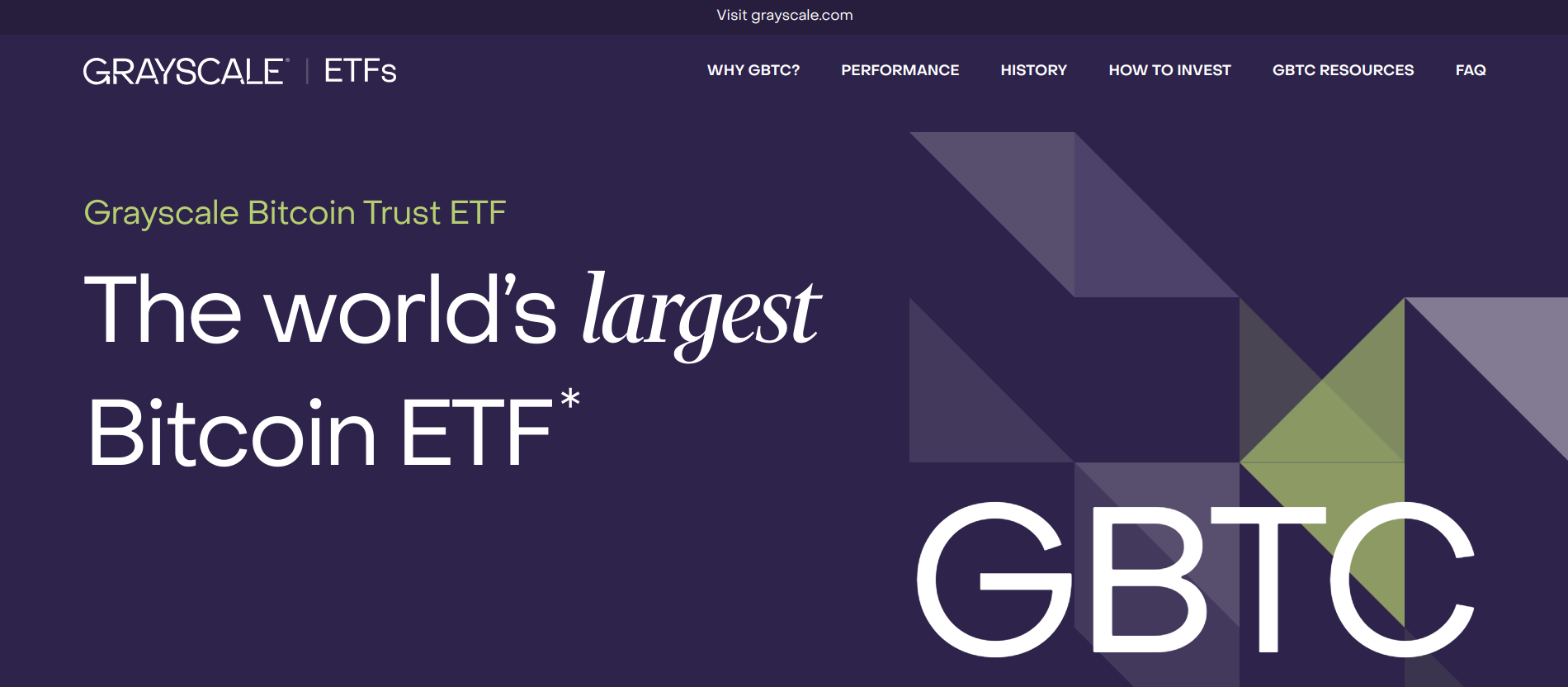 grayscale gbtc homepage