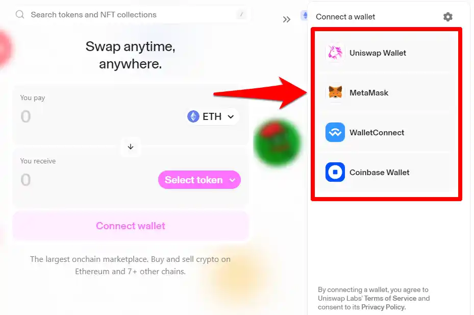 Setup Metamask on Uniswap