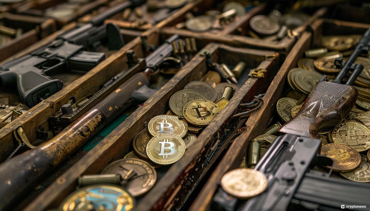 A shipment of weapons and Bitcoin.
