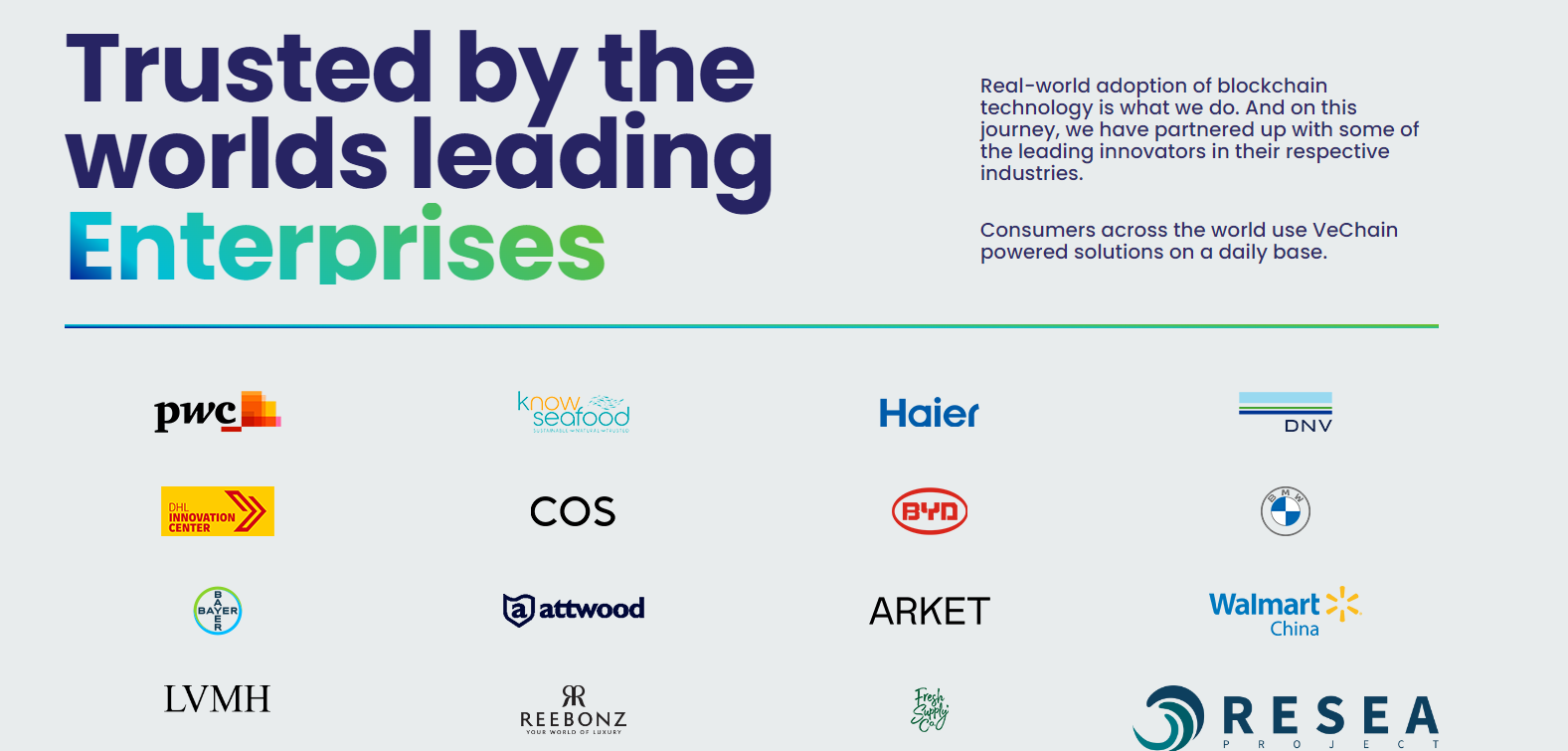 VeChain partnerships