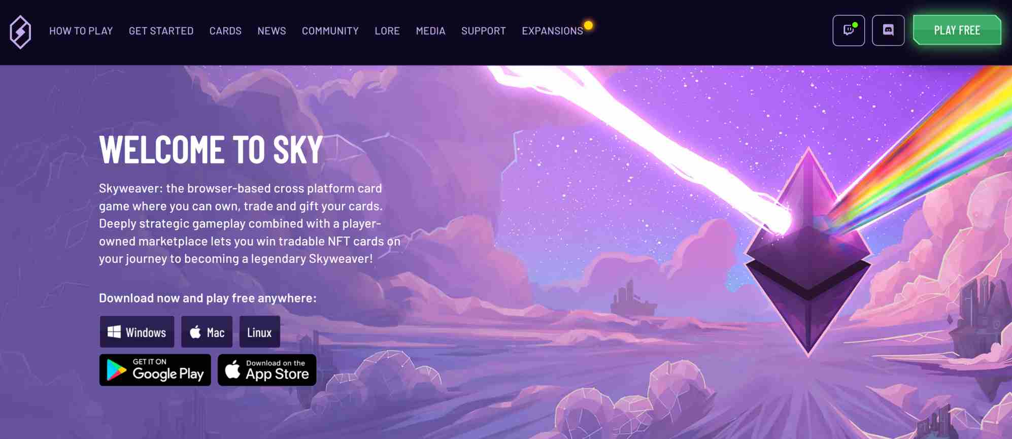 Skyweaver P2E game