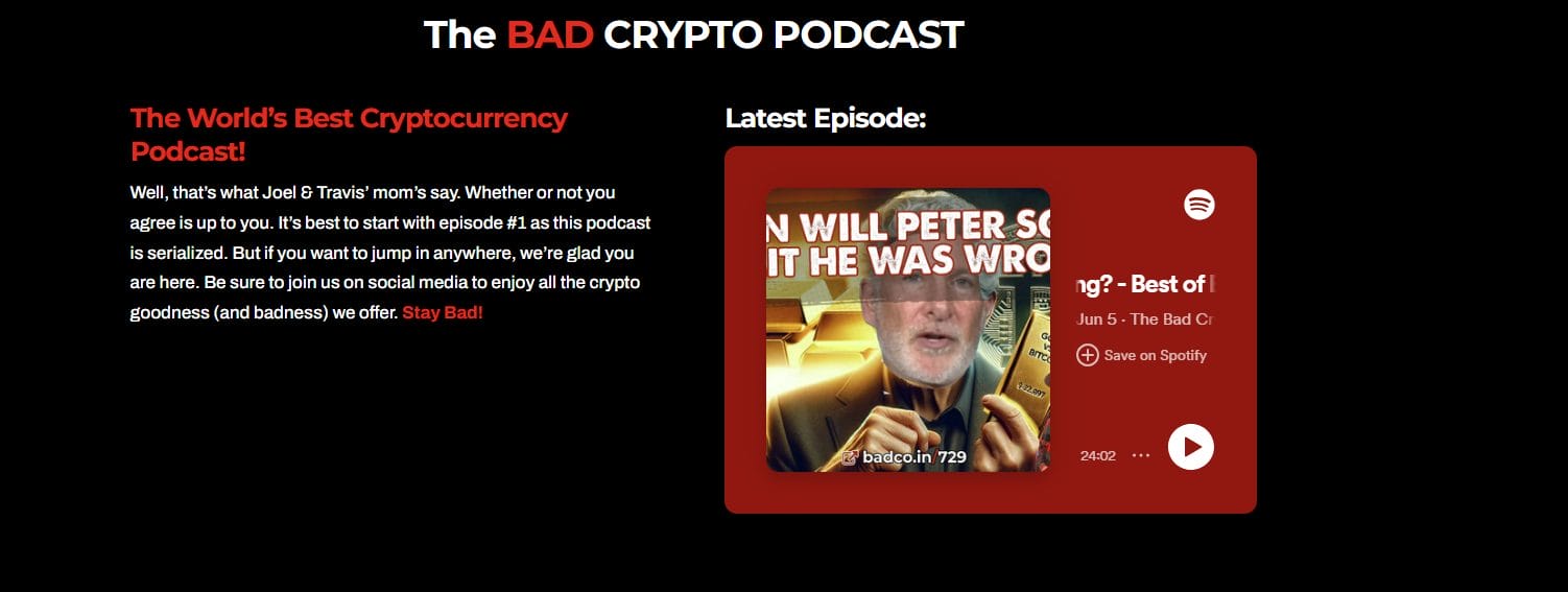 Badcrypto podcast