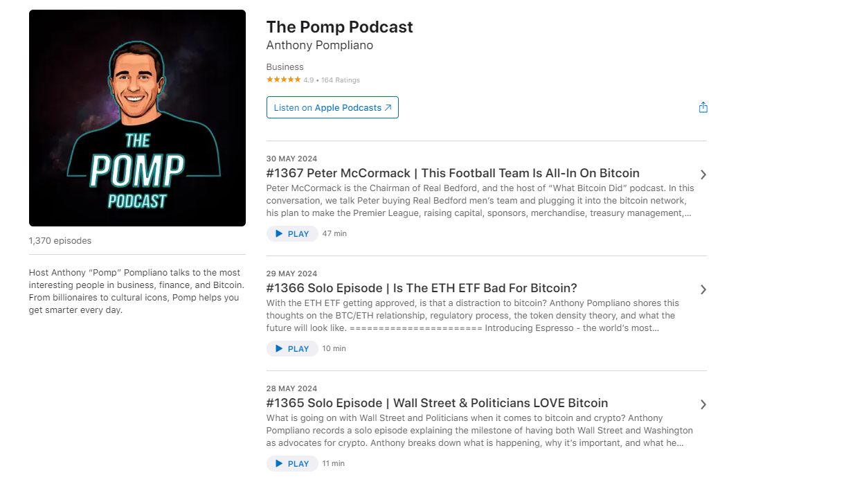 Pomp podcast