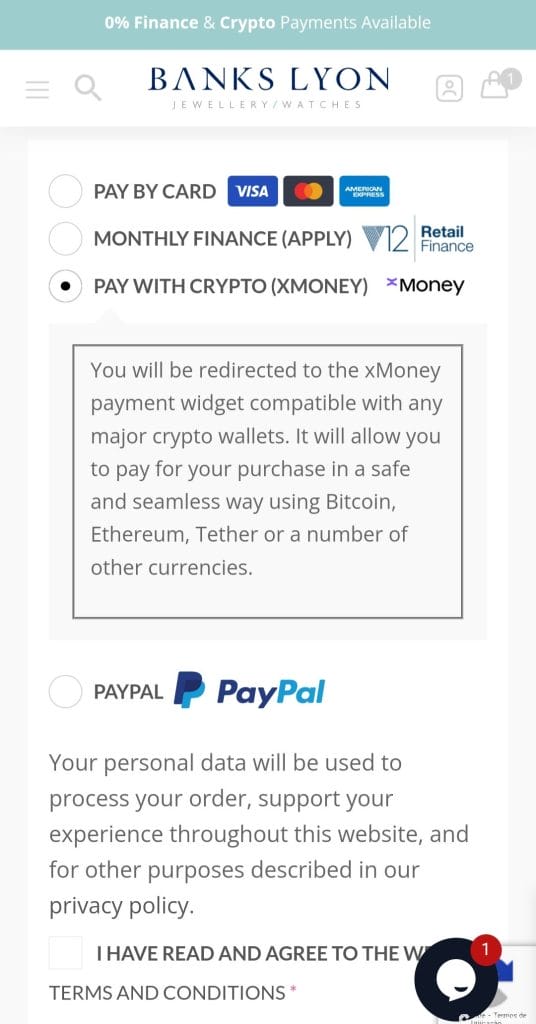 buying luxury watch with ethereum via xmoney