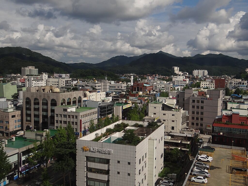 Downtown Jeonju.