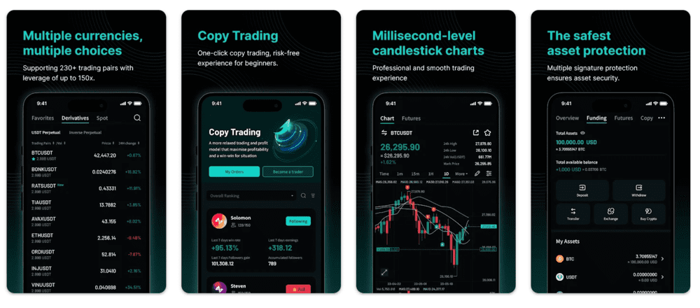Zoomex Mobile App for iOS and Android devices