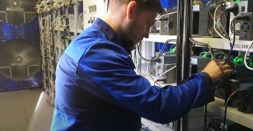 A Russian crypto mining engineer.
