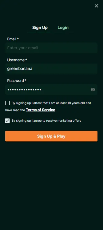 TG Casino login