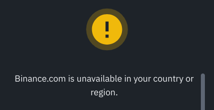 binance geo restriction