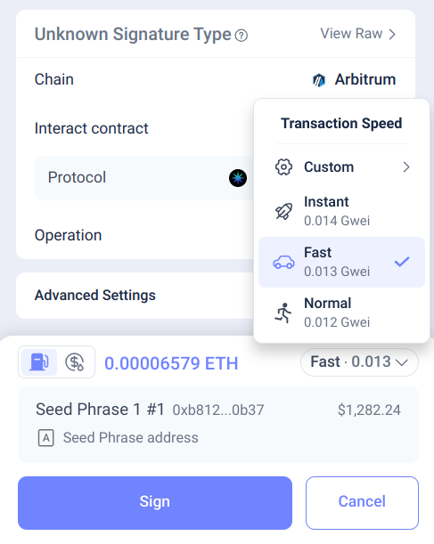 arbitrum multicall contract fees