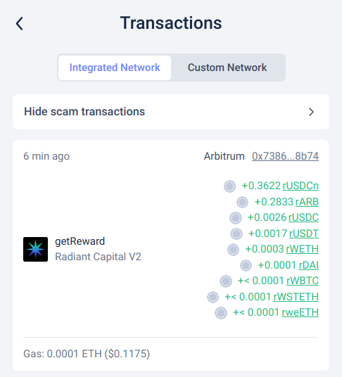arbitrum gas fees wallet
