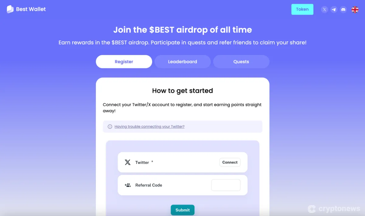 Best Wallet Airdrop Screenshot