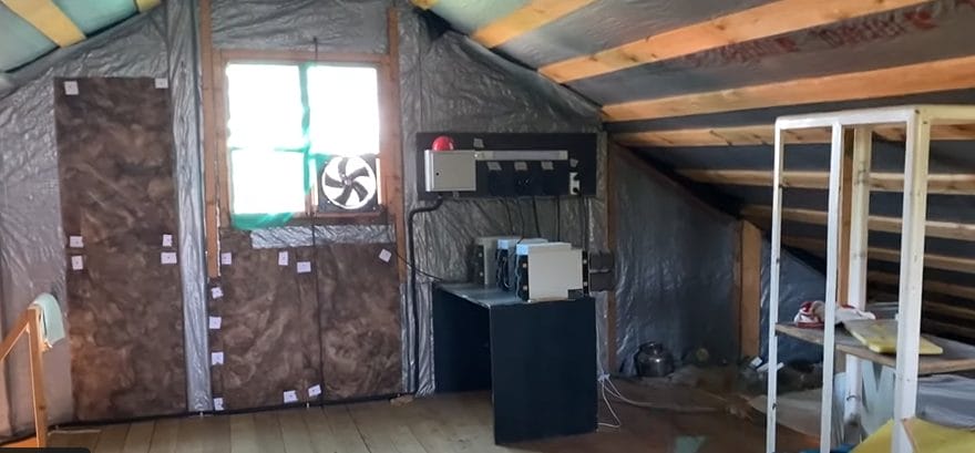A Russian crypto miner shows off his home-based setup.