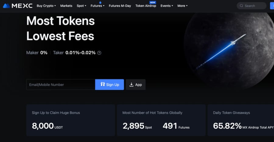 Forget about paying fees at MEXC. Trade over 2,800 cryptocurrencies for free!