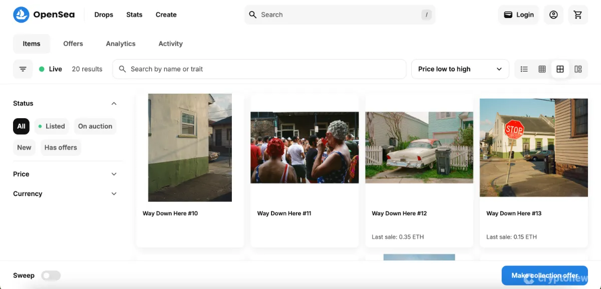 OpenSea Screenshot