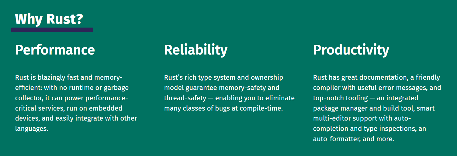 solana rust programming language
