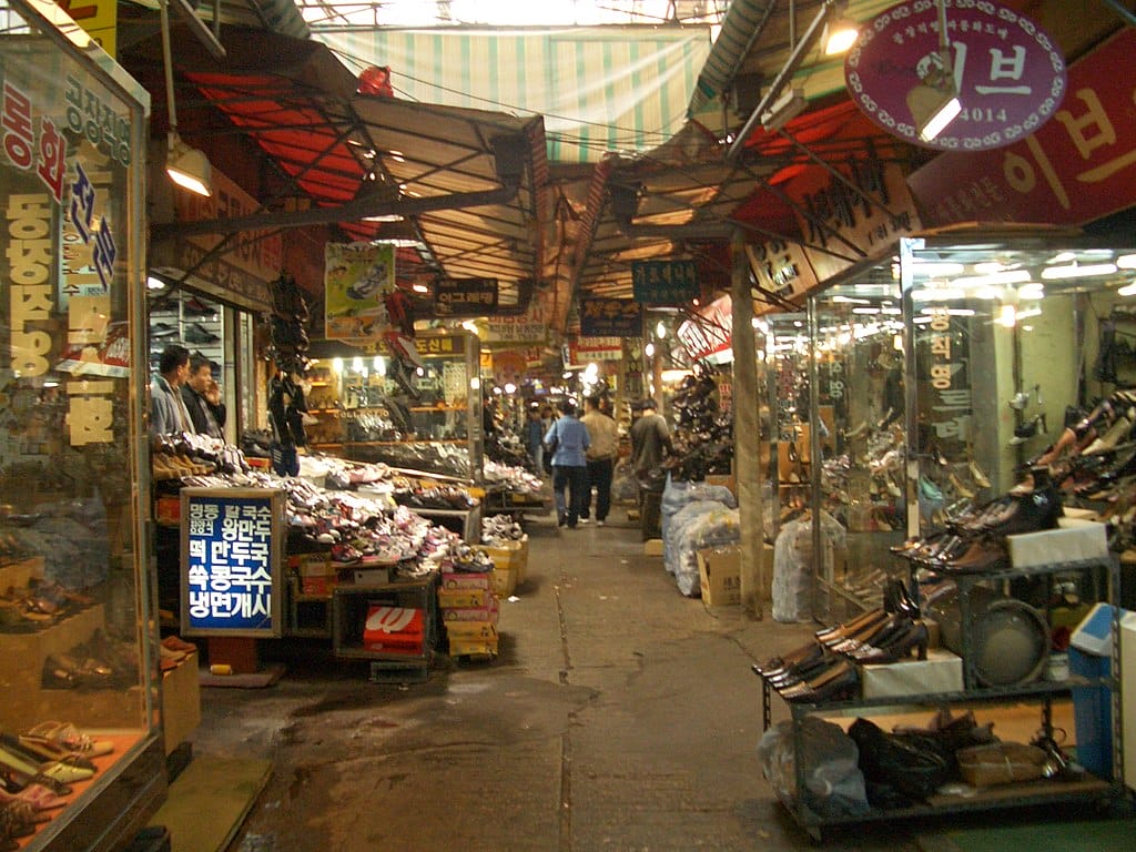 Dongdaemun Market in Seoul, South Korea.