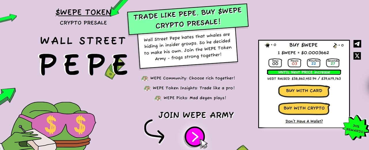 wall street pepe presale