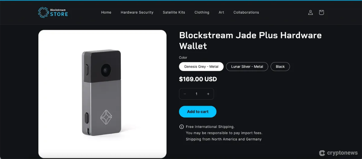 Blockstream Jade homepage