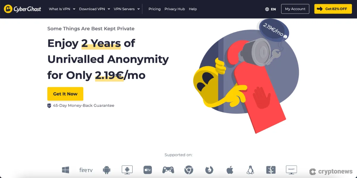 cyberghost homepage