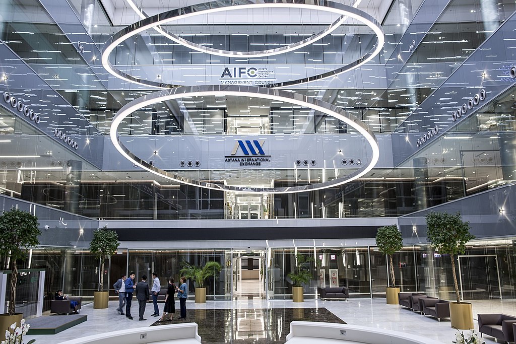 The Astana International Financial Center in Astana, Kazakhstan.