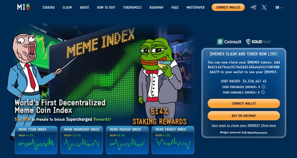 Meme Index (MEMEX) web sitesi.