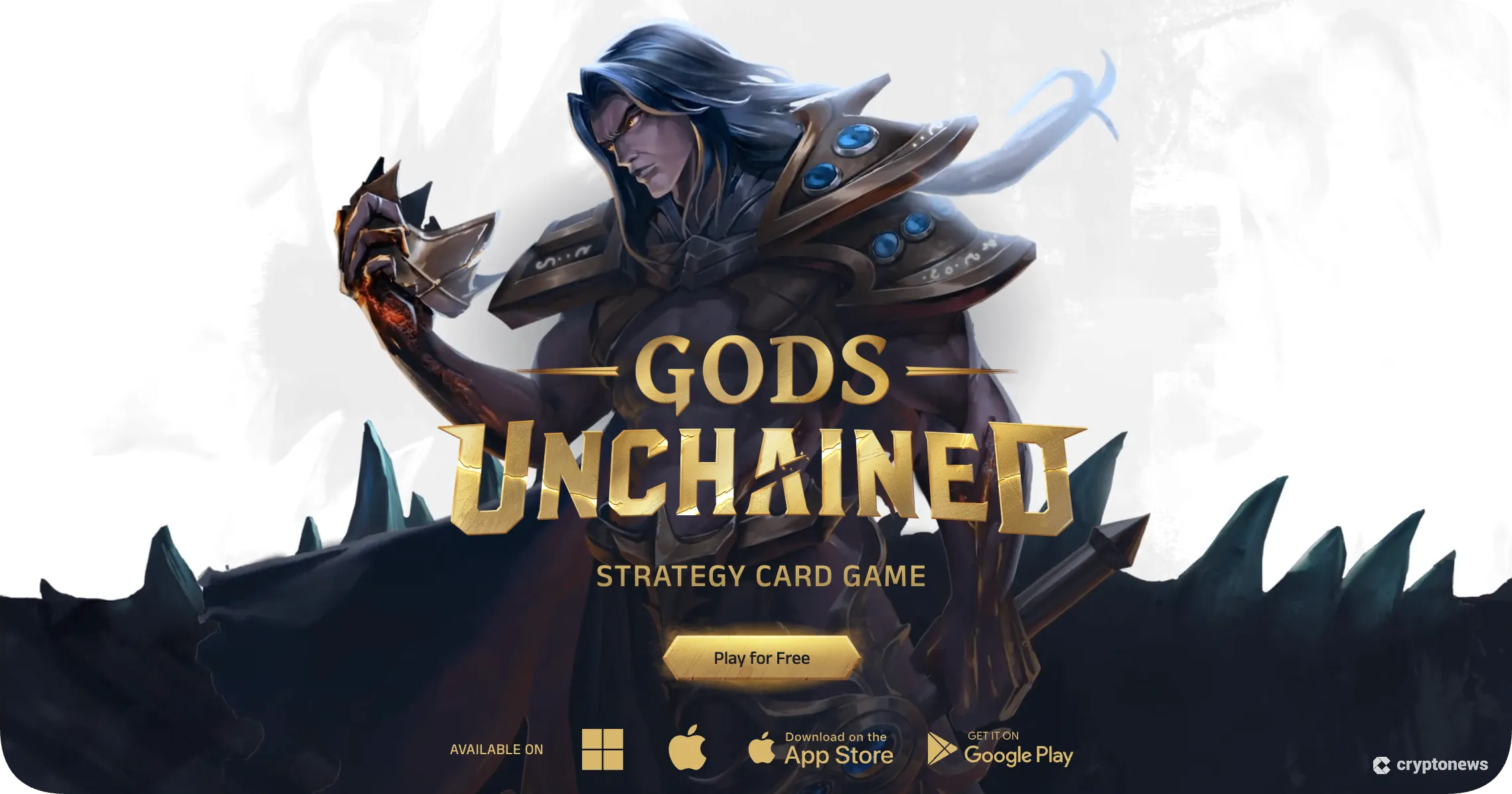 gods unchained blockchain card game homepage