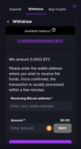 coincasino withdrawal