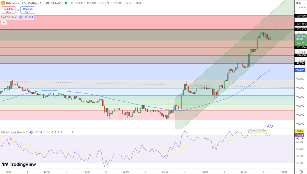 Bitcoin hintakaavio