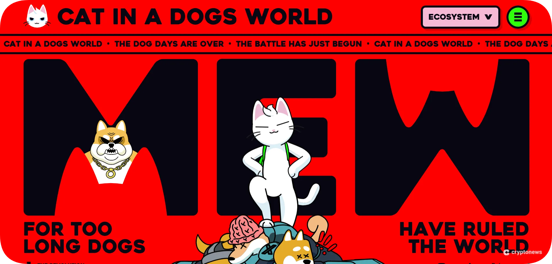 Website of Cat in A Dogs World 