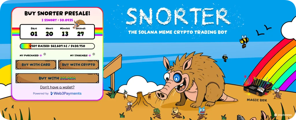 new crypto project snorter bot
