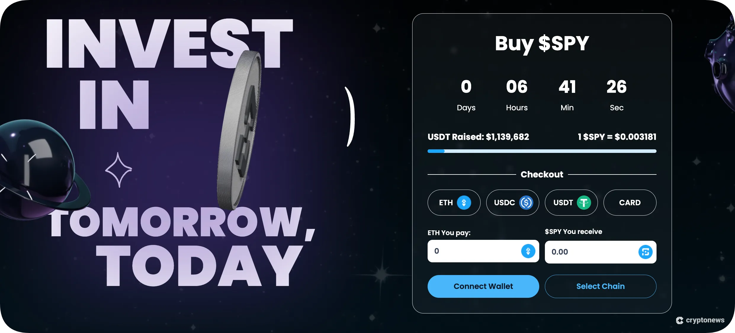 webpage of Spacepay