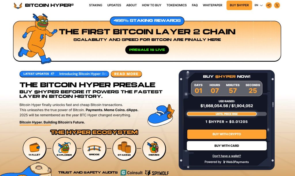 Bitcoin Hyper ($HYPWE) ön satışı