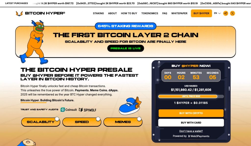 Bitcoin Hyper ön satışı