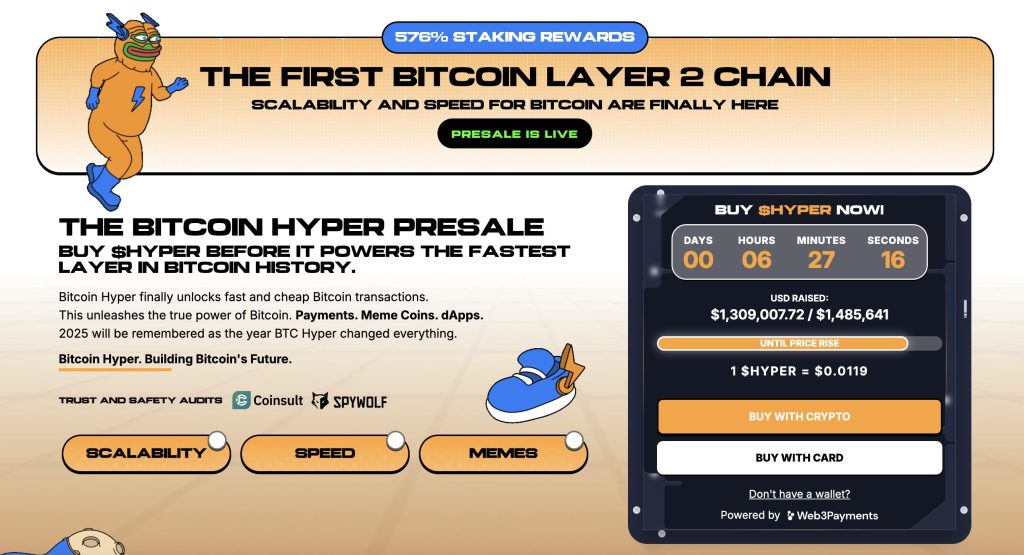 bitcoin hyper ön satışı.