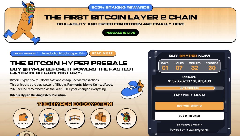 bitcoin hyper ön satışı