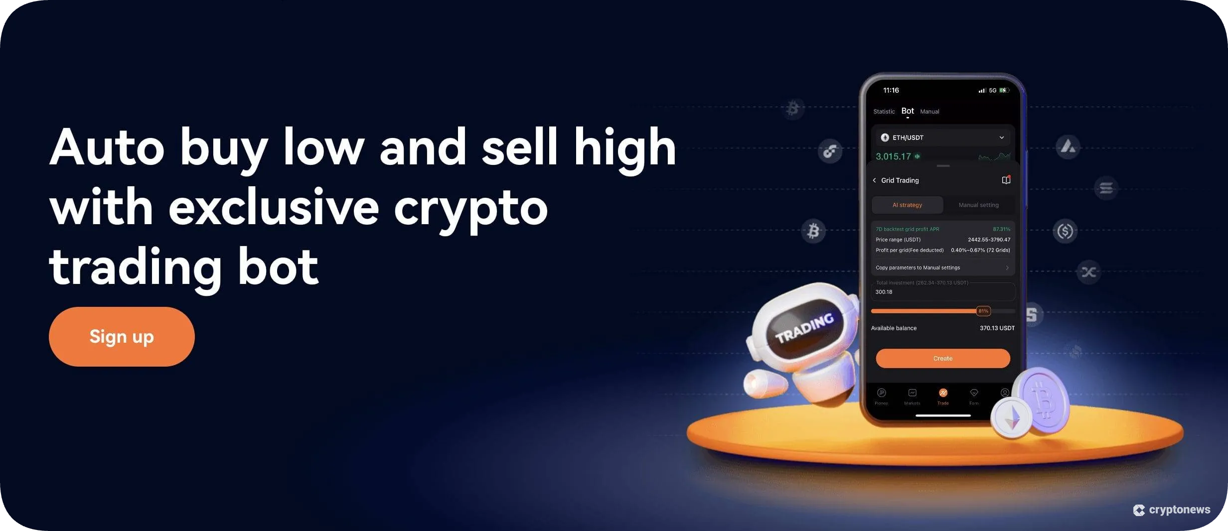 Pionex homepage