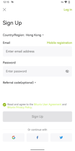 Sign up for Bitunix