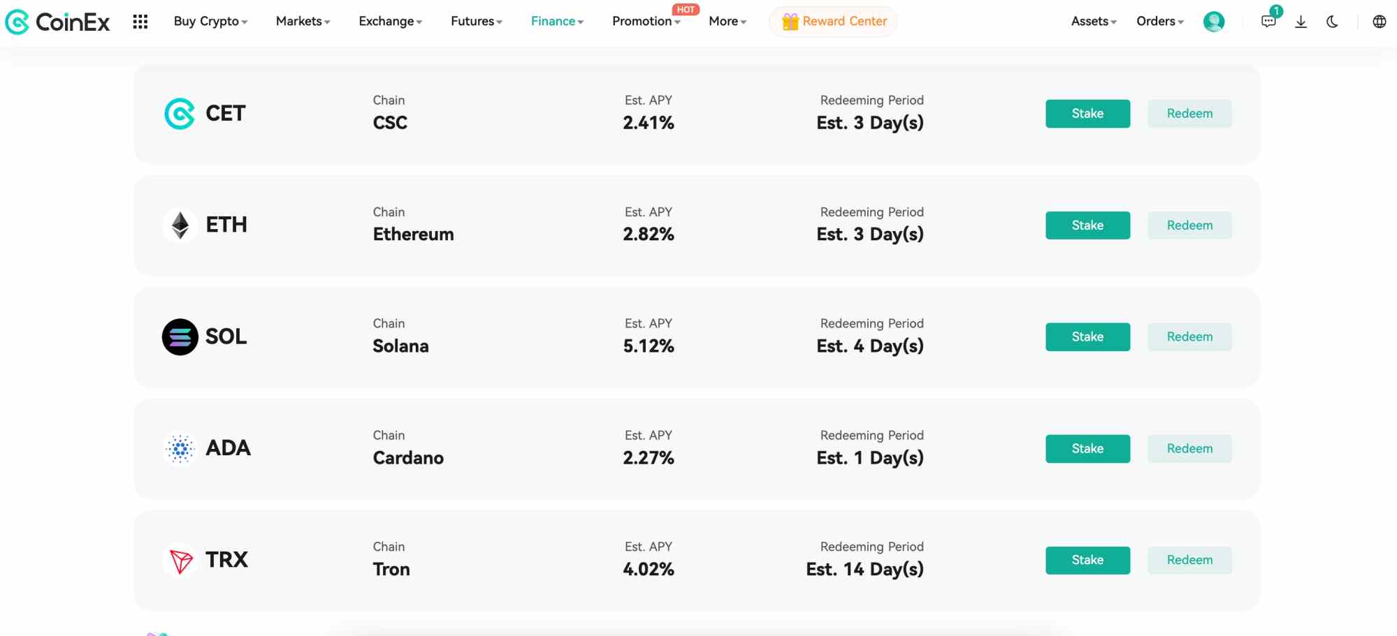 CoinEx DeFi