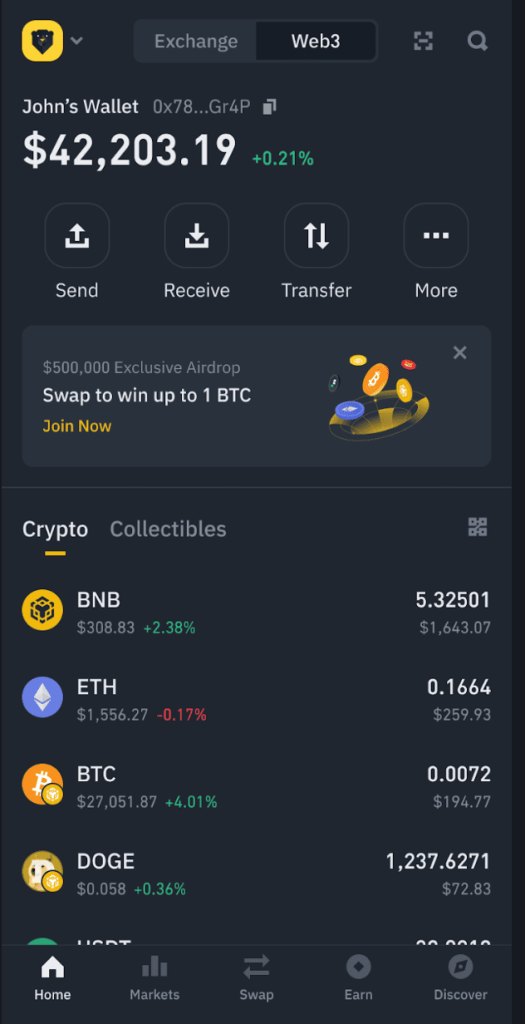 Binance Wallet App