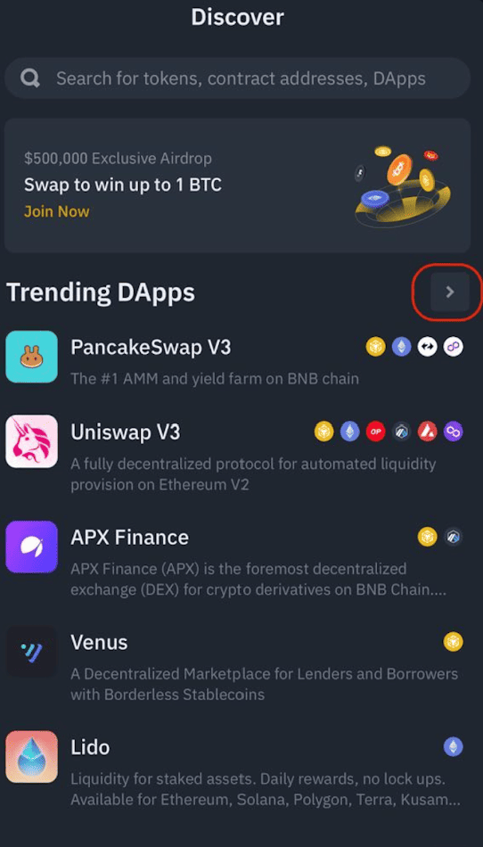 Binance Wallet Web3 Discover