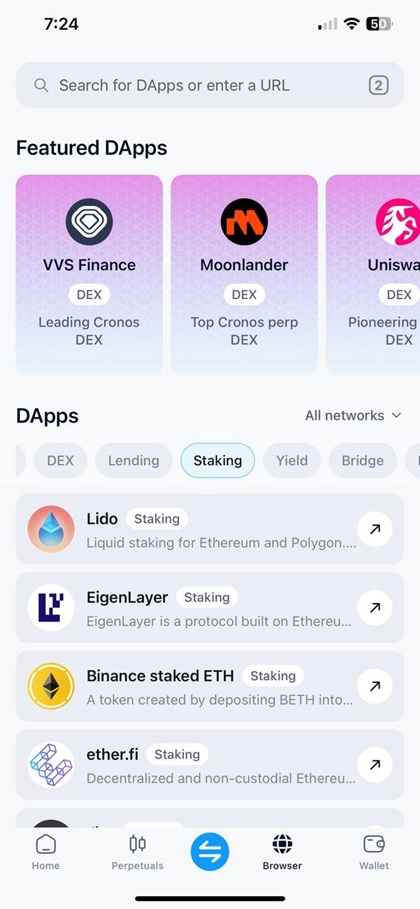Crypto.com Onchain dApps