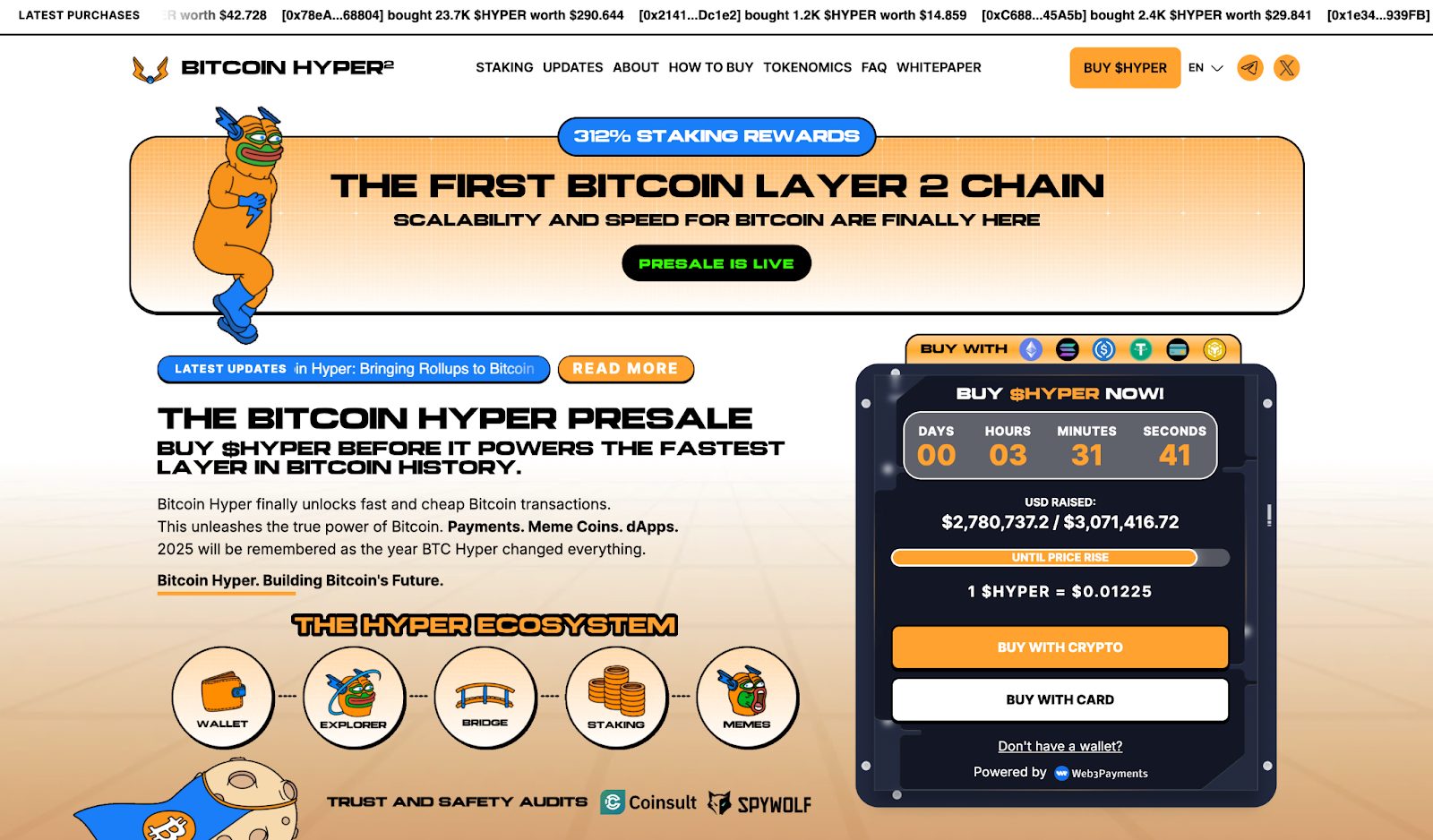 Hyper bitcoin and its most important data