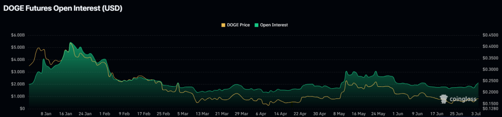 dogecoin açık pozisyonları