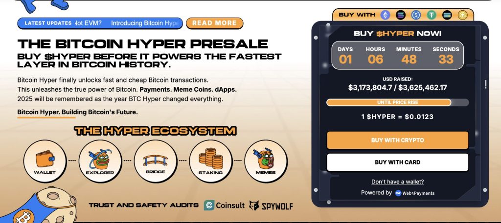 bitcoin hyper ön satışı