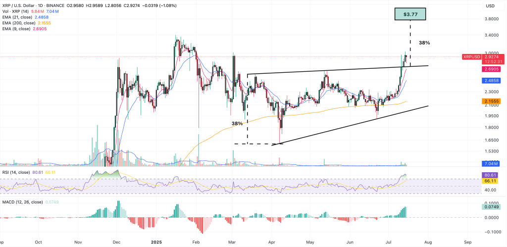 xrp fiyat grafiği