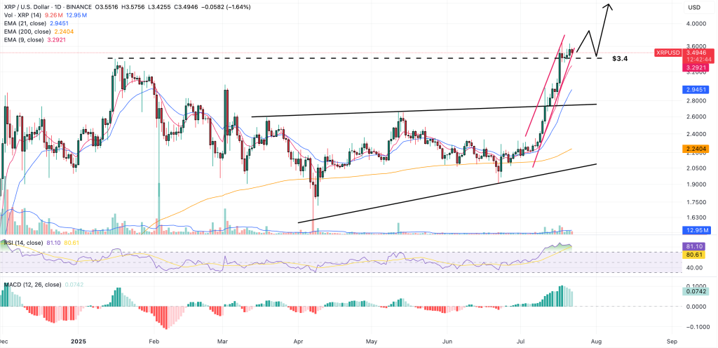 xrp fiyat grafiği