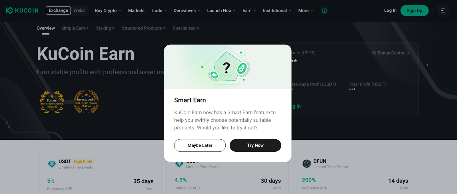 kucoin earn