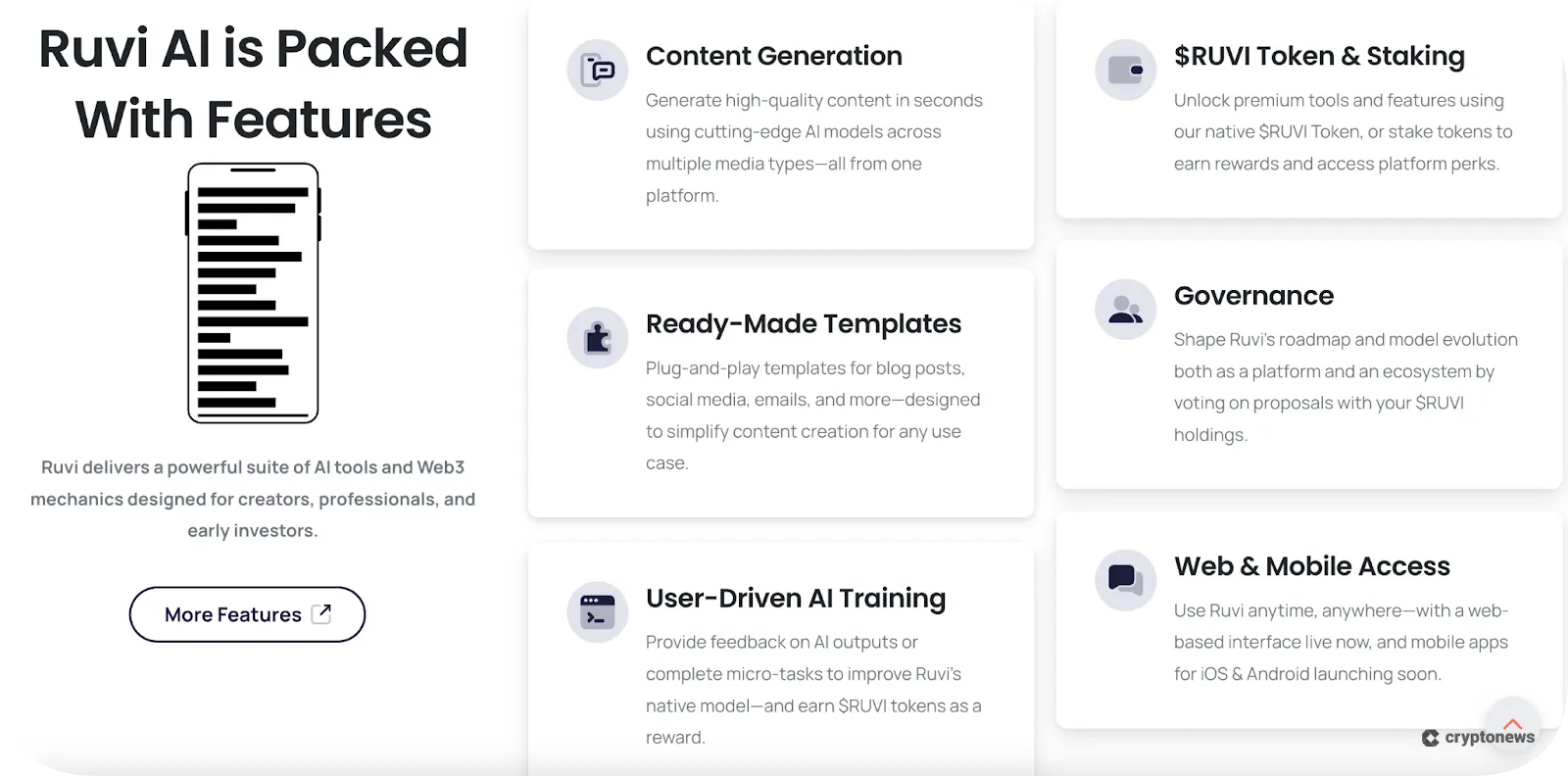 ruvi ai's features