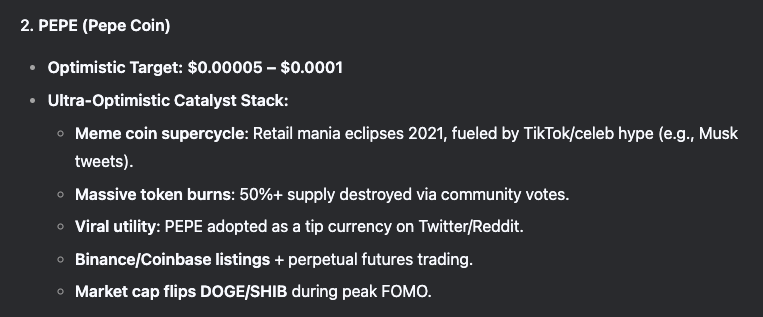 deepseek ai predicts pepe